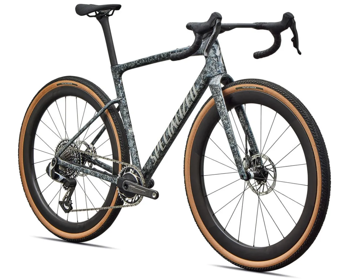 Specialized Gravel Bikes|Specialized Bikes|Crux 5 S-Level Gravel Bike (Deep Marine/Dolomite Metallic) (54cm)