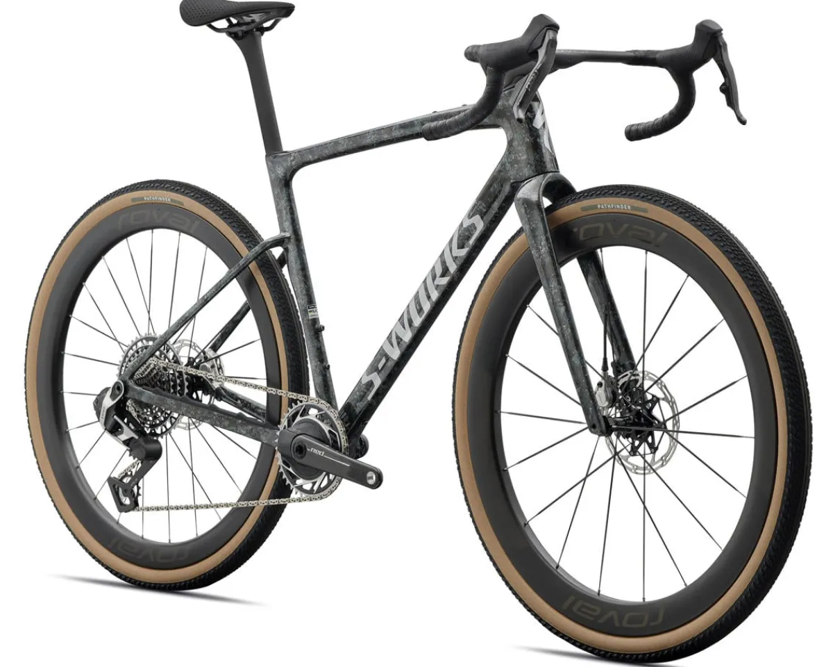 Specialized Gravel Bikes|Specialized Bikes|Crux 5 S-Works Gravel Bike (Fjord Gold Impasto/Gloss Silver) (49cm)