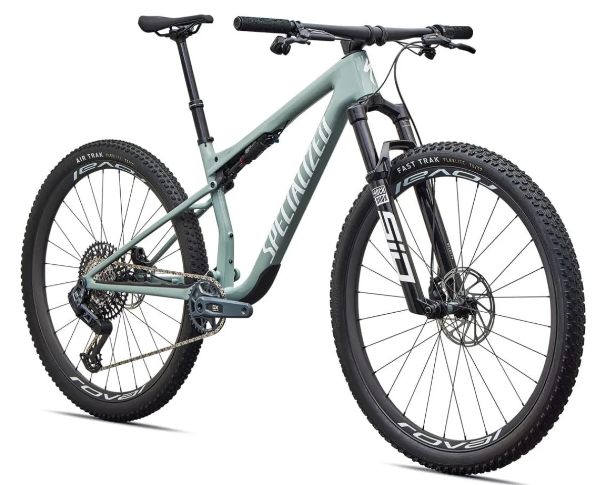 Specialized Mountain Bikes|Specialized Bikes|Epic 9 Expert (Gloss Agave Grey/Metallic White Silver) (S)