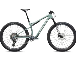 Specialized Mountain Bikes|Specialized Bikes|Epic 9 Expert (Gloss Agave Grey/Metallic White Silver) (S)