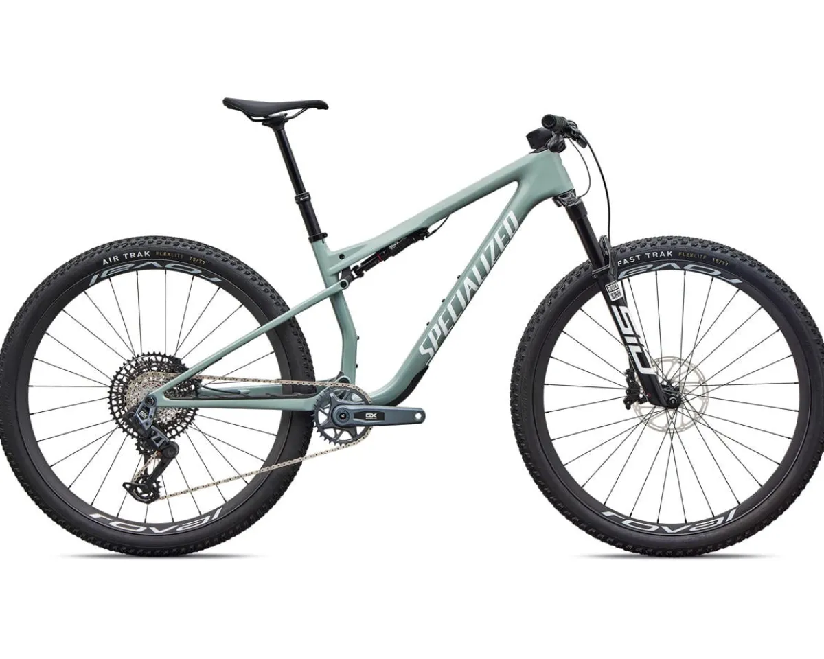 Specialized Mountain Bikes|Specialized Bikes|Epic 9 Expert (Gloss Agave Grey/Metallic White Silver) (S)