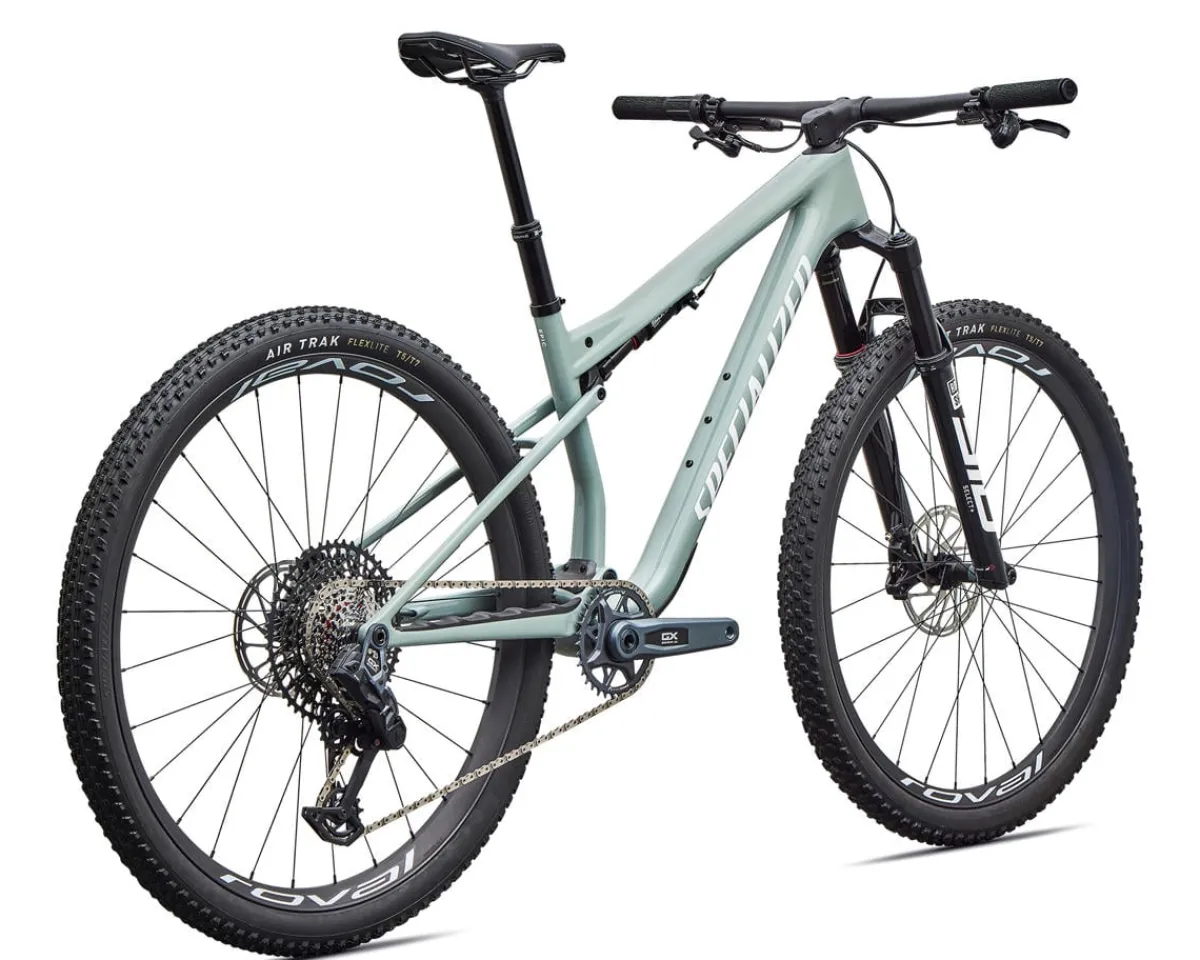 Specialized Mountain Bikes|Specialized Bikes|Epic 9 Expert (Gloss Agave Grey/Metallic White Silver) (S)