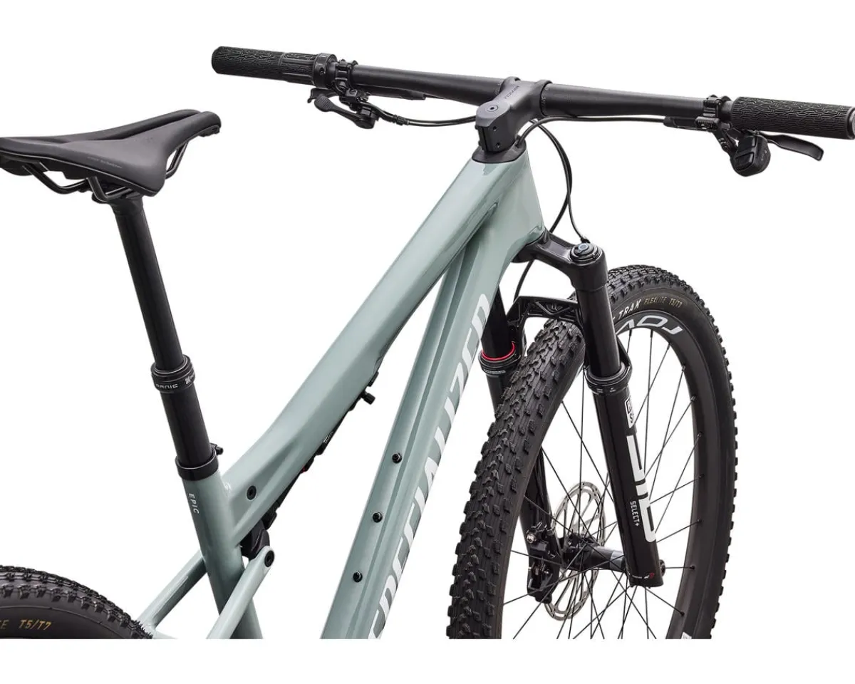 Specialized Mountain Bikes|Specialized Bikes|Epic 9 Expert (Gloss Agave Grey/Metallic White Silver) (S)