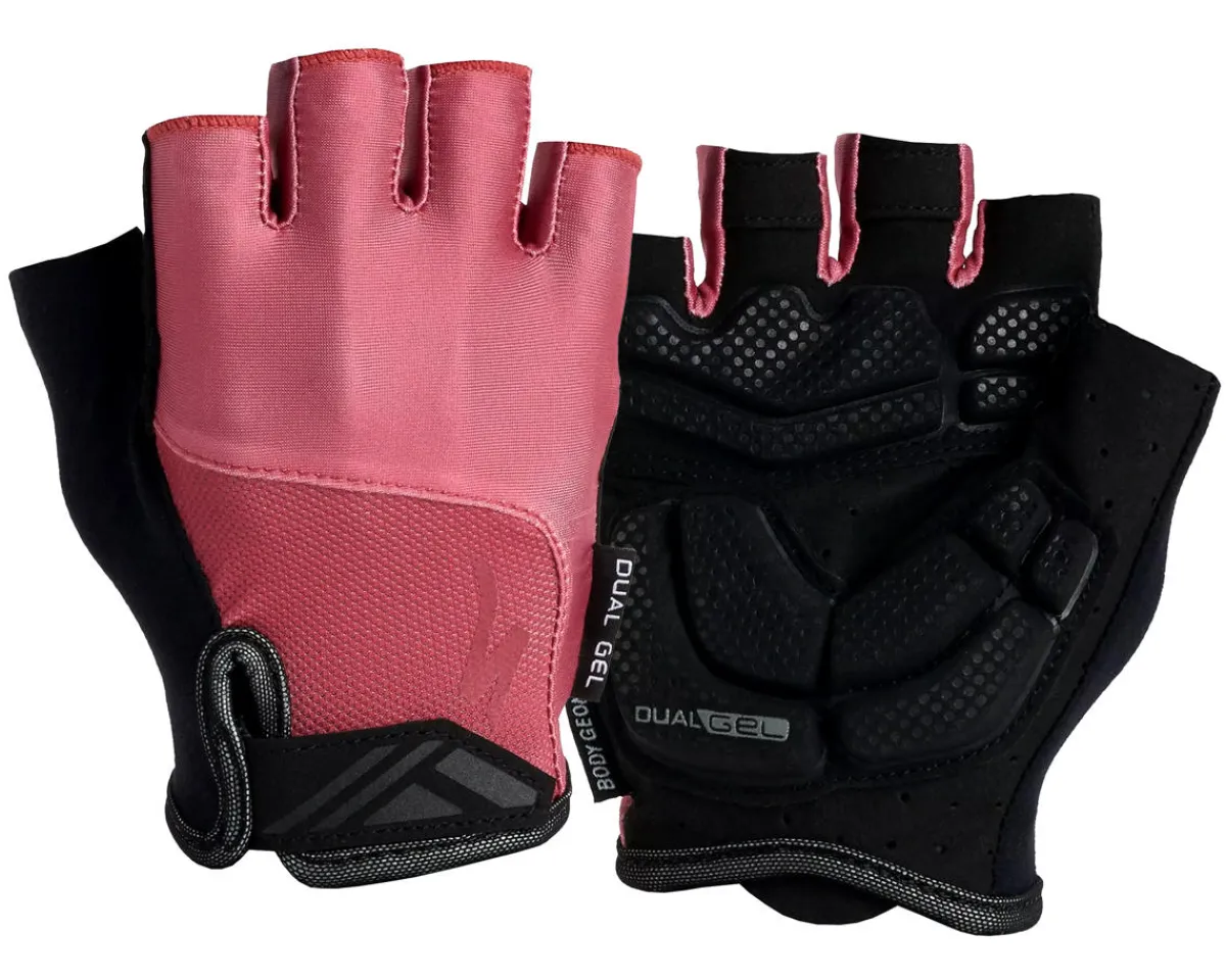 Specialized Clothing Accessories|Summer Essentials|Men's Body Geometry Dual-Gel Gloves (Dusty Pink) (L)