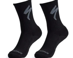 Specialized Clothing Sale|Clothing Accessories|Merino Midweight Tall Logo Socks (Black) (S)