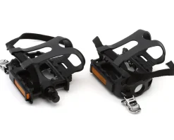 Specialized Pedals & Cleats|Replacement Parts|Road Platform Pedals (Black) (w/Toe Cages and Straps)