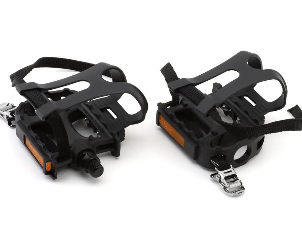 Specialized Pedals & Cleats|Replacement Parts|Road Platform Pedals (Black) (w/Toe Cages and Straps)