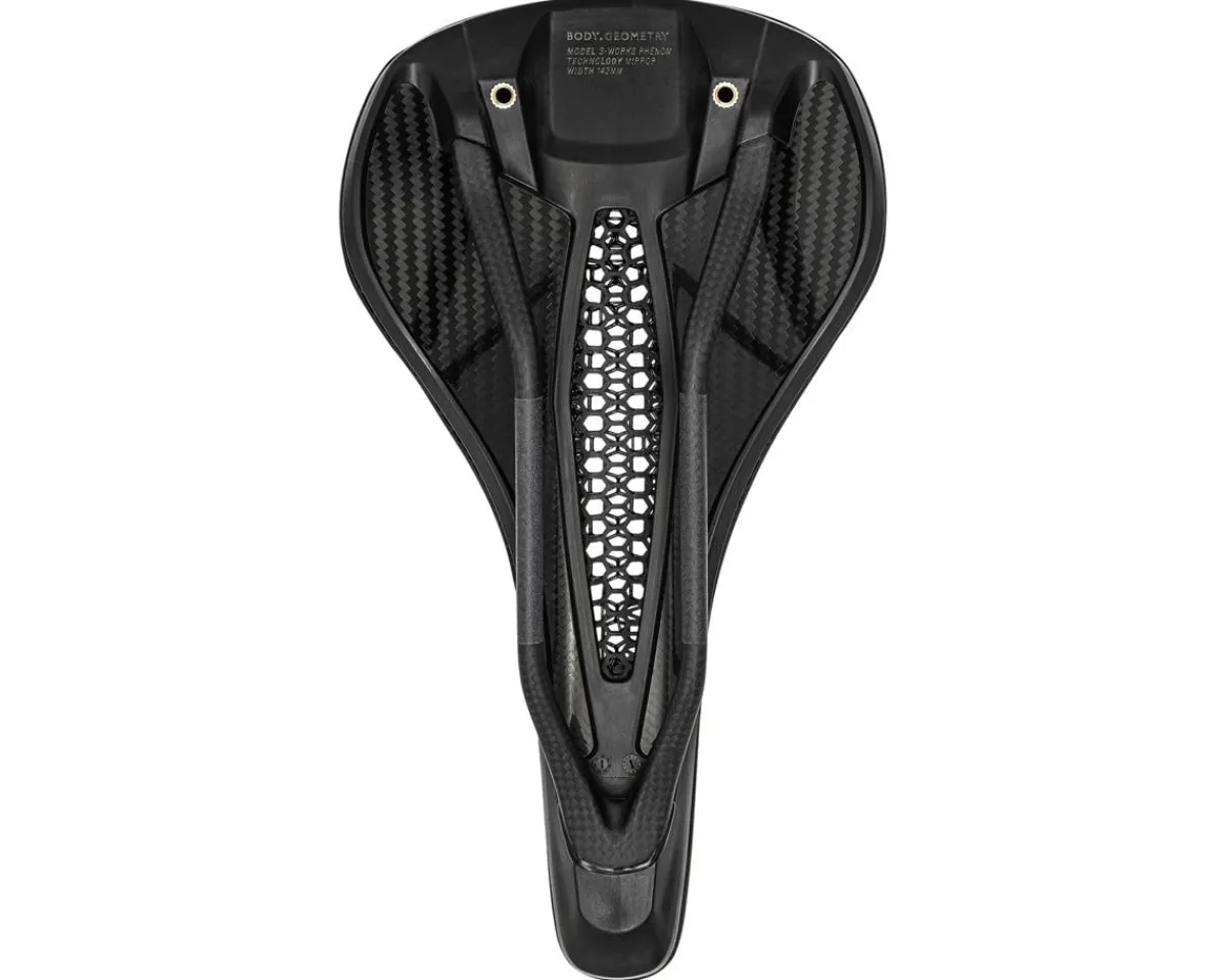 Specialized Hot & New Products|Saddles & Seats|S-Works Phenom Mirror Saddle (Black) (Carbon Rails) (3D-Printed) (155mm)