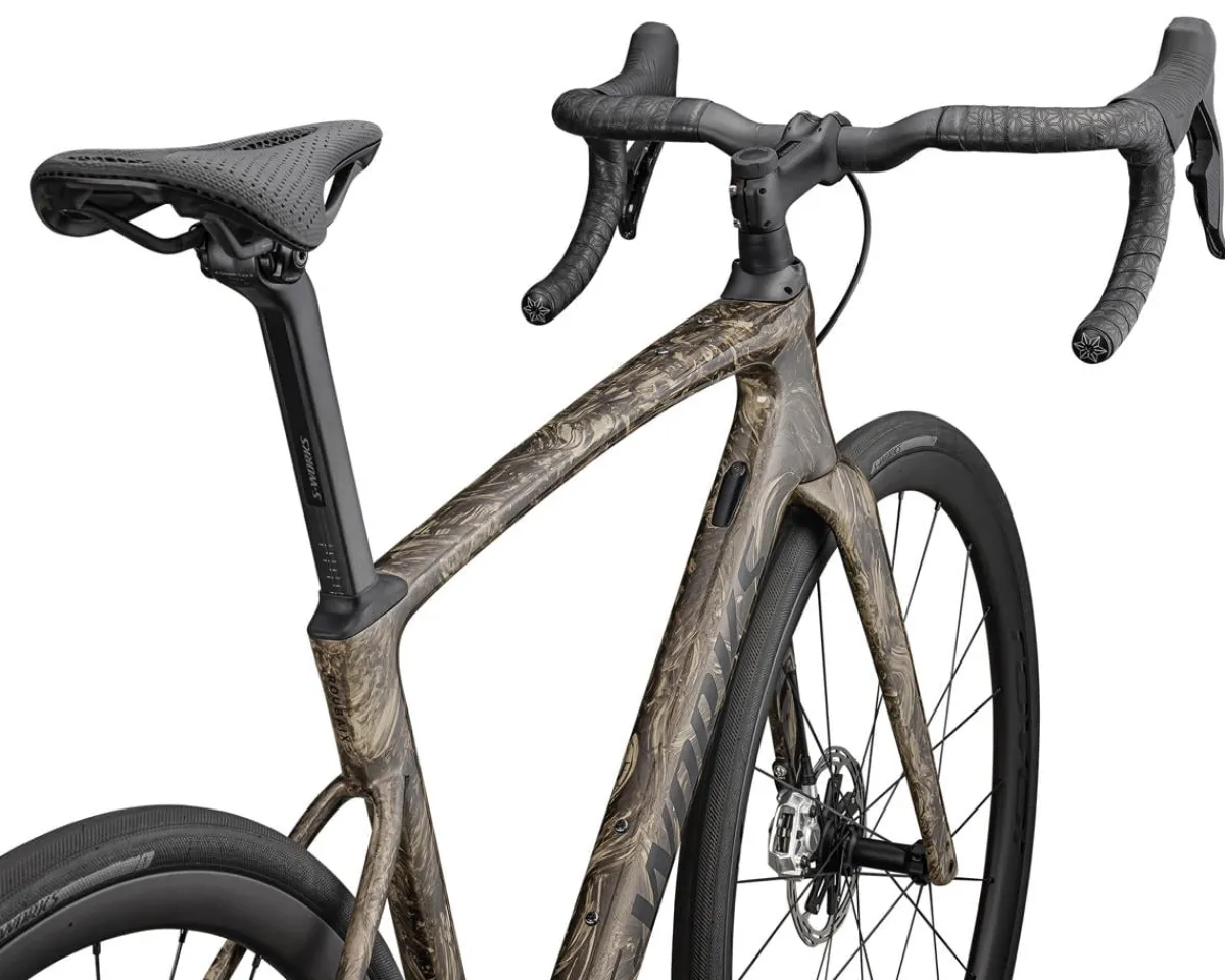 Specialized Road Bikes|Specialized Bikes|S-Works Roubaix SL8 (Gloss Taupe/Gunmetal Strata) (56cm) (SRAM Red AXS)
