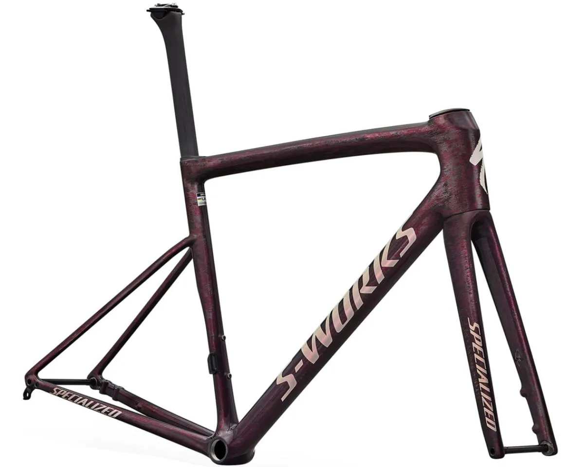 Specialized Frames|Road Bikes|S-Works Tarmac SL8 Frameset (Gloss Carbon/Bordeax/Nebula Metallic) (56cm)