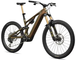 Specialized Mountain Bikes|E-Bikes|S-Works Turbo Levo 4 Carbon E-Bike (Laurel Green/Burnt Gold/Chrome) (S2)