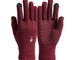 Specialized Clothing Sale|Clothing Accessories|Thermal Knit Long Finger Gloves (Maroon) (L)