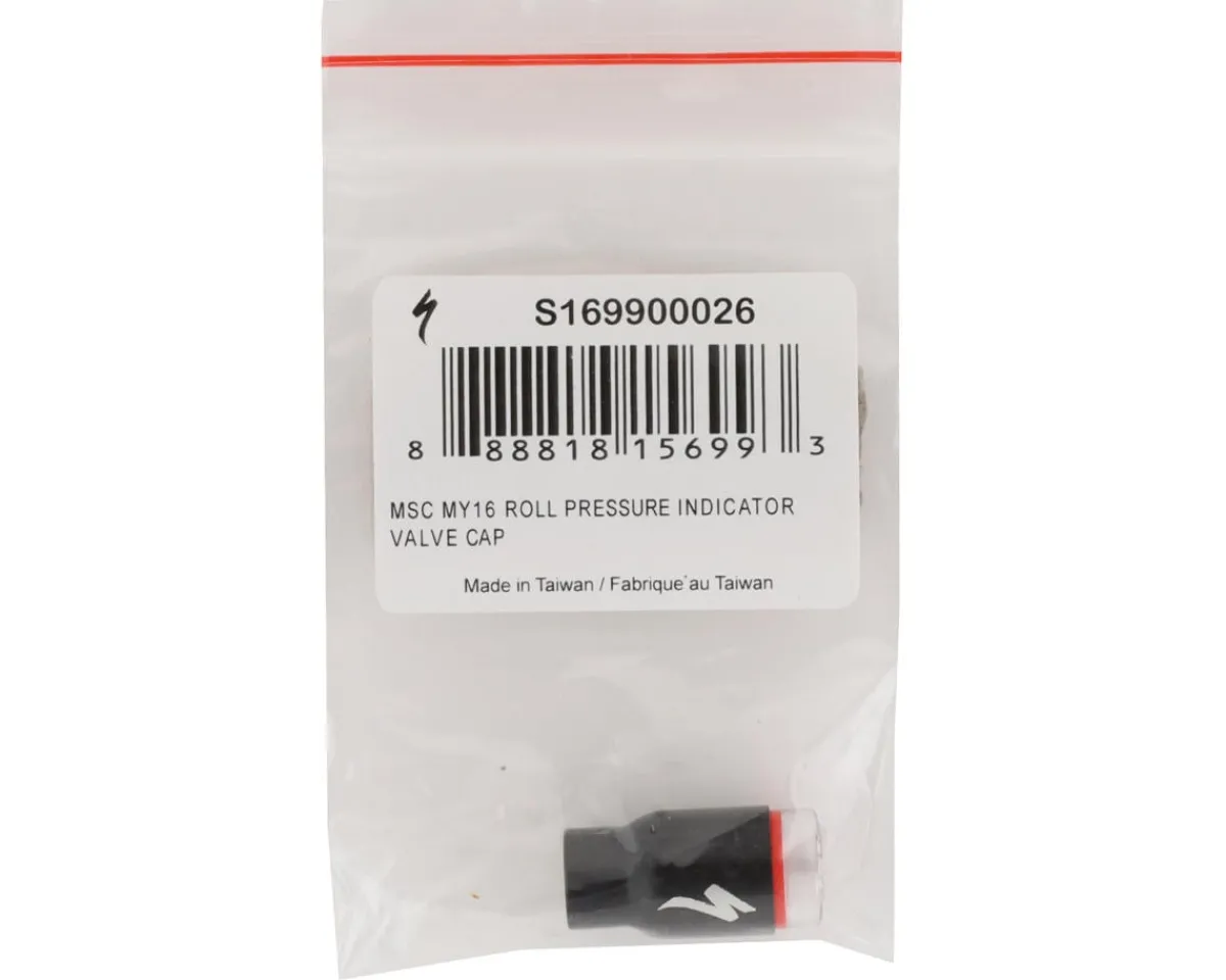 Specialized Wheels & Parts|Tire & Tube Accessories|Tire Inflation Pressure Indicator Valve Cap (Black) (Single) (For the Roll)