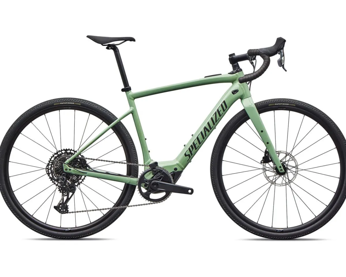Specialized Gravel Bikes|E-Bikes|Turbo Creo 2 Comp E5 Alloy E-Bike (Gloss Pistachio/Smoke) (52cm) (SRAM Apex Eagle)
