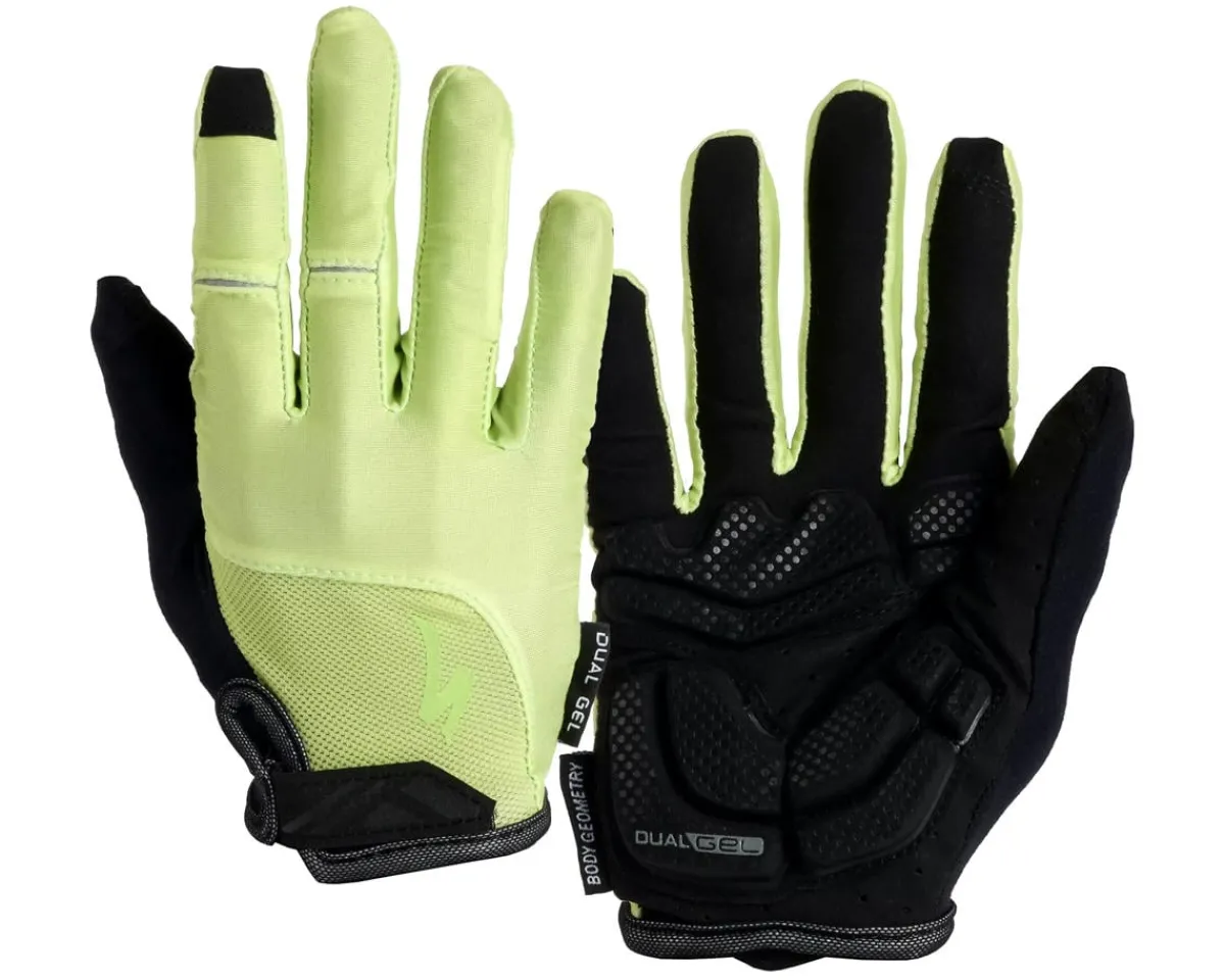 Specialized Clothing Accessories|Women's Body Geometry Dual-Gel Long Finger Gloves (Limestone) (S)