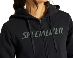 Specialized Clothing Sale|Women'S|Women's Legacy Wordmark Zip-Up Hoodie (Black) (XS)