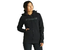 Specialized Clothing Sale|Women'S|Women's Legacy Wordmark Zip-Up Hoodie (Black) (XS)