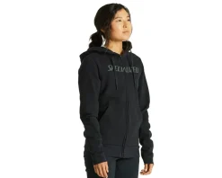 Specialized Clothing Sale|Women'S|Women's Legacy Wordmark Zip-Up Hoodie (Black) (XS)
