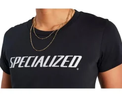 Specialized Casual Clothing|Women's Wordmark Short Sleeve T-shirt (Black) (XS)