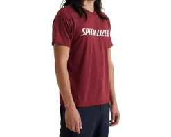 Specialized Clothing Sale|Casual Clothing|Wordmark Short Sleeve Tee (Garnet Red) (S)