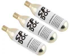 Spin Doctor Pumps & Co2|Pumps & Co2|Threaded CO2 Cartridges (Silver) (3 Pack) (16g)