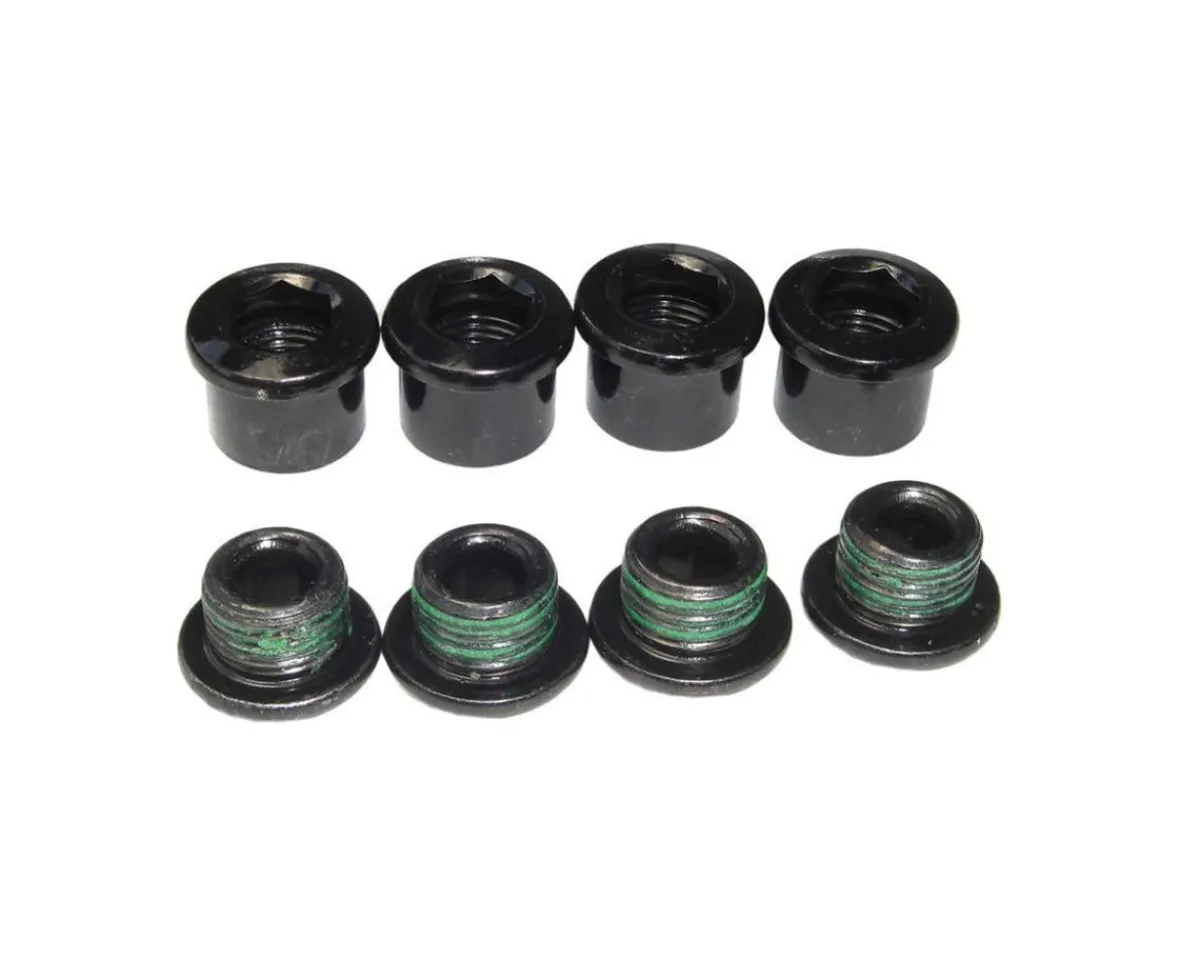 SRAM Chainrings & Accessories|5/6 Dual-Hex Chainring Bolt Set (Black) (8pc) (Steel)