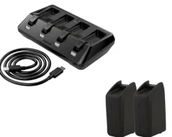 SRAM Electronic Shifting|Shifters|eTap AXS 2x Battery & Charger Bundle (Includes 2 Batteries & 1 Quad Charger)