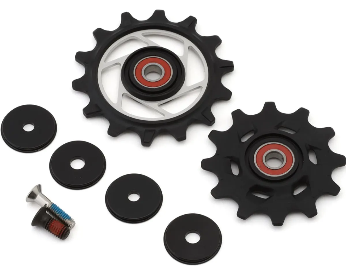 SRAM Replacement Parts|Derailleurs & Parts|Force AXS Rear Derailleur Pulley Kit (Black) (E1) (12 Speed) (Steel Bearings)