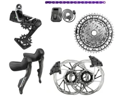 SRAM Groupsets|Force XPLR AXS Gravel Groupset (1 x 13 Speed) (E1) (w/Purple Chain)