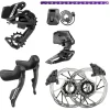 SRAM Groupsets|Force 2x Road Groupset (Black) (2 x 12 Speed) (E1) (w/Purple Chain)