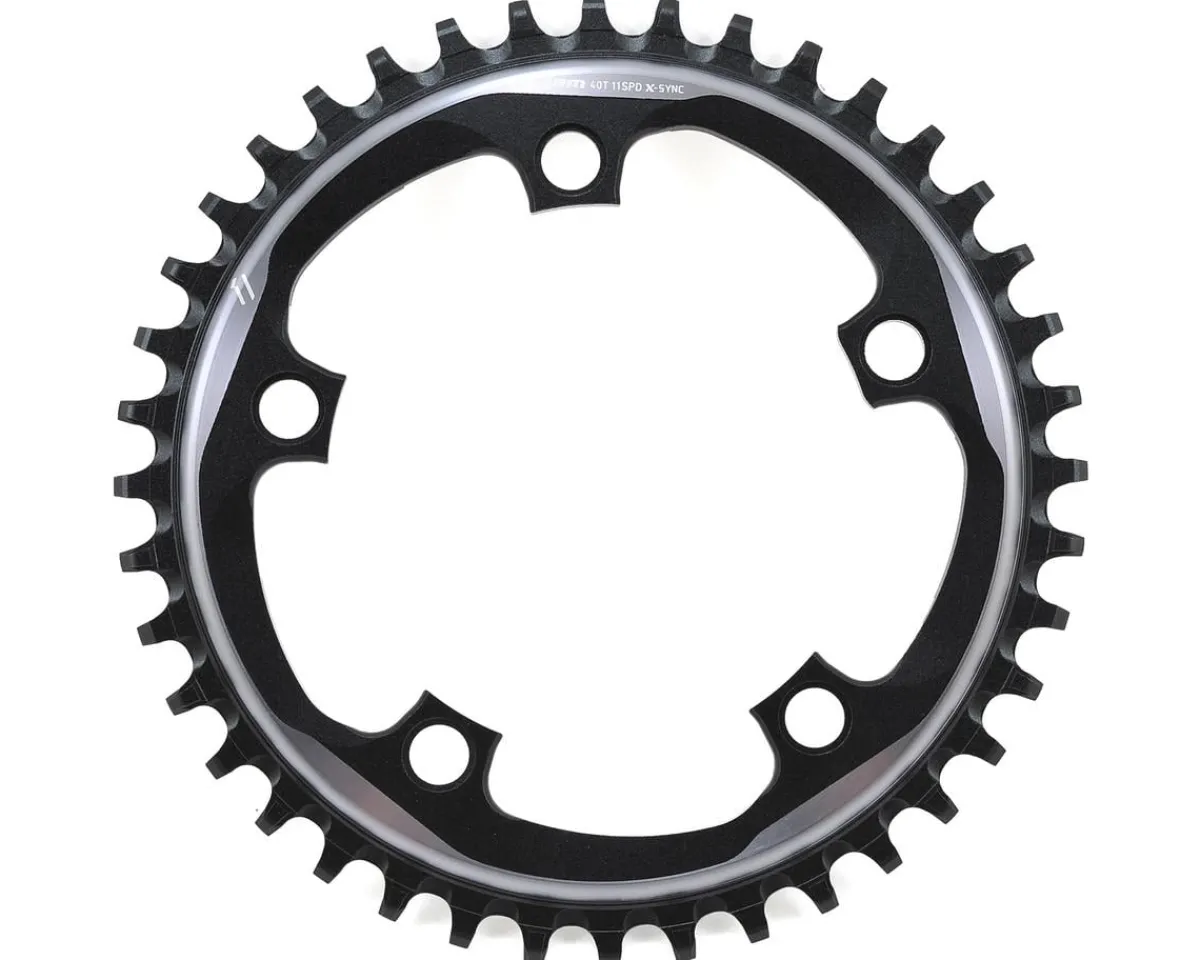 SRAM Chainrings & Accessories|Force 1 X-Sync Chainring (Polished Grey/Black) (1 x 10/11 Speed) (110 BCD) (Single) (40T)