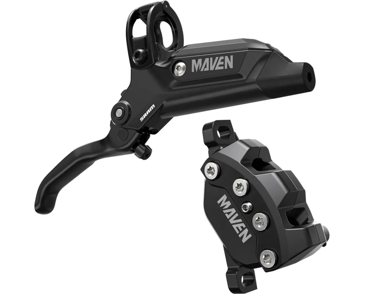 SRAM Brakes|Maven Hydraulic Disc Brake (Diffusion Black Anodized) (Post Mount) (Front) (Caliper Included) (A1)