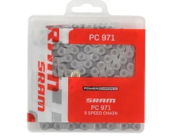 SRAM Chains & Accessories|PC-971 PowerLink Chain (Silver/Grey) (9 Speed) (114 Links)