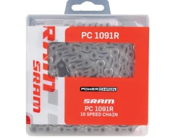 SRAM Chains & Accessories|PC-1091R HollowPin PowerLock Chain (Silver) (10 Speed) (114 Links)