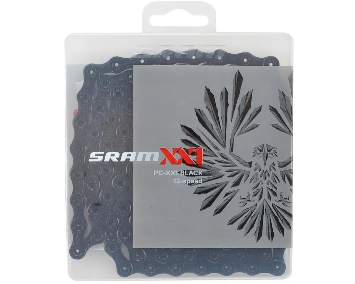 SRAM Replacement Parts|Chains & Accessories|PC XX1 Eagle Chain (Black) (12 Speed) (126 Links) (w/ PowerLock)