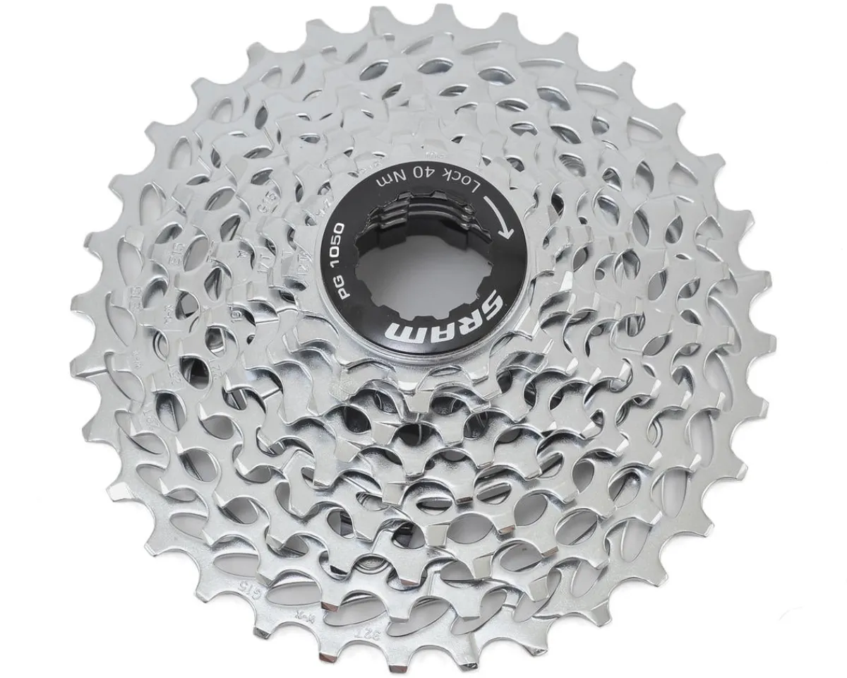 SRAM Cassettes|PG-1050 Cassette (Silver) (10 Speed) (Shimano HG) (11-32T)