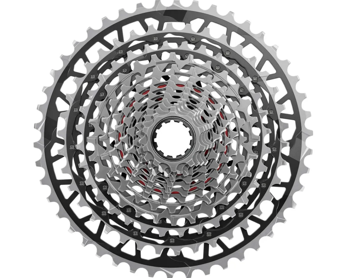 SRAM Electronic Shifting|Cassettes|RED XPLR XG-1391 Cassette (Silver/Black) (13 Speed) (XDR) (10-46T) (E1)