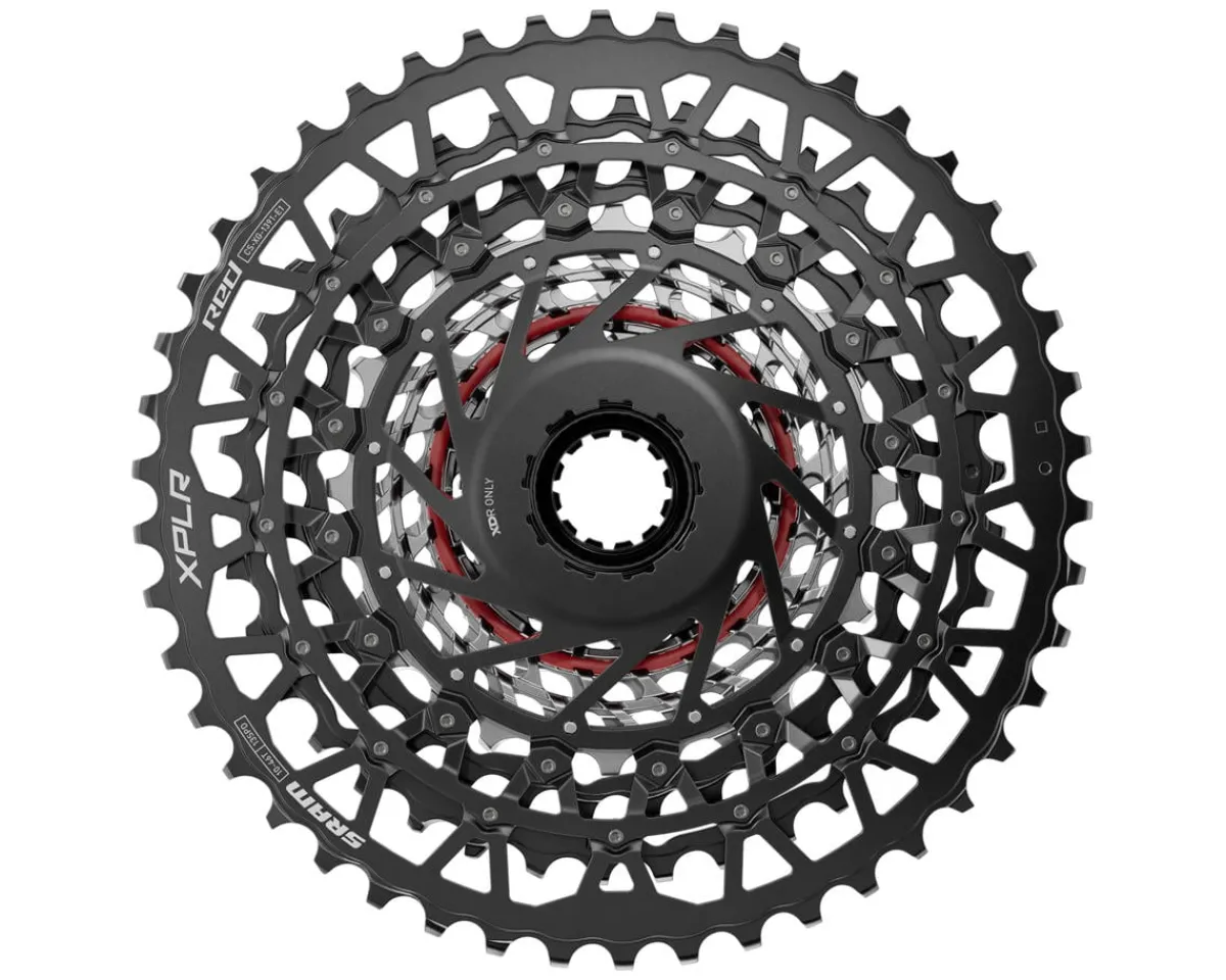 SRAM Electronic Shifting|Cassettes|RED XPLR XG-1391 Cassette (Silver/Black) (13 Speed) (XDR) (10-46T) (E1)