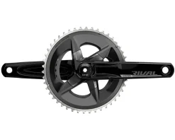 SRAM Electronic Shifting|Cranksets & Parts|Rival AXS Crankset (Black) (2 x 12 Speed) (DUB Spindle) (D1) (172.5mm) (46/33T) (107 BCD) (Bottom Bracket Not Included)