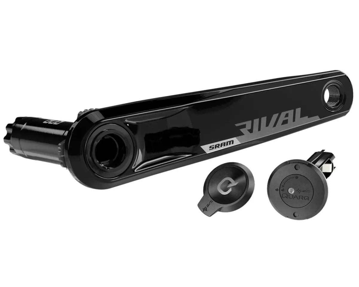 SRAM Bike Computers|Power Meters|Rival AXS Crankset w/ Quarq Power Meter (Black) (2 x 12 Speed) (DUB Spindle) (D1) (175mm) (48/35T) (107 BCD) (Bottom Bracket Not Included)