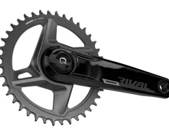 SRAM Bike Computers|Power Meters|Rival 1 AXS Wide Power Meter Crankset (Black) (1 x 12 Speed) (DUB Spindle) (175mm) (40T) (Quarq)