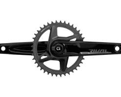 SRAM Bike Computers|Power Meters|Rival 1 AXS Wide Power Meter Crankset (Black) (1 x 12 Speed) (DUB Spindle) (175mm) (40T) (Quarq)