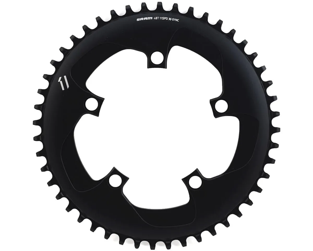 SRAM Chainrings & Accessories|Rival 1 X-Sync Chainring (Black) (1 x 11 Speed) (110 BCD) (Single) (48T)