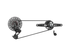 SRAM Electronic Shifting|Holiday Shopping|XO T-Type Eagle Transmission AXS Groupset (Dark Polar) (V2) (165mm) (32T) (DUB) (1 x 12 Speed) (55mm Chainline) (UDH)