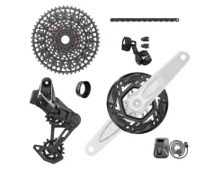 SRAM Electronic Shifting|Groupsets|X0 T-Type Eagle E-Bike Transmission AXS Groupset (Dark Polar) (Arms Not Included) (104 BCD) (34T) (1 x 12 Speed) (UDH)