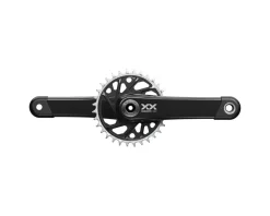 SRAM Electronic Shifting|Cranksets & Parts|XX Eagle T-Type Wide Crankset (Black) (12 Speed) (165mm) (32T) (DUB)