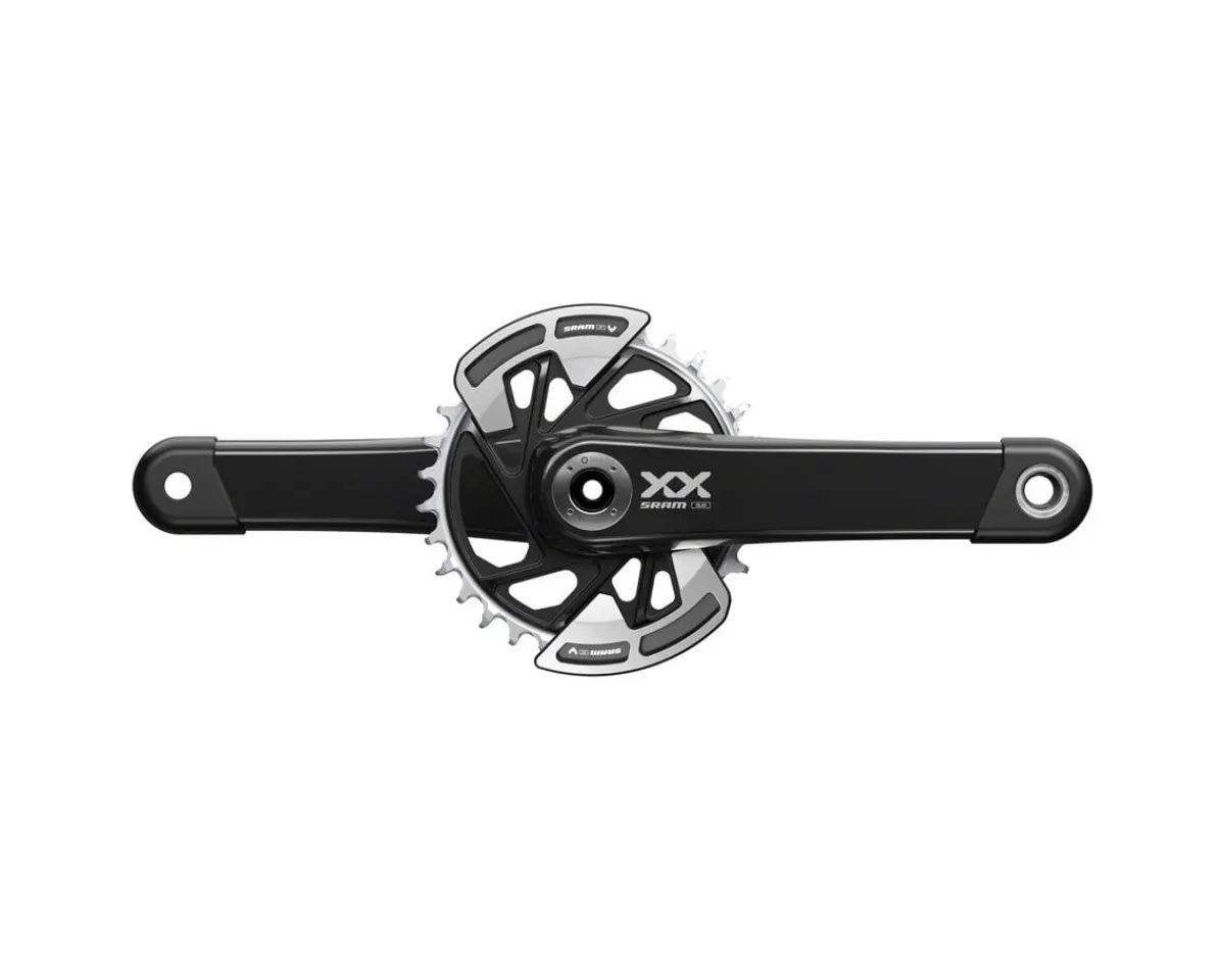 SRAM Electronic Shifting|Cranksets & Parts|XX Eagle T-Type Wide Crankset (Black) (12 Speed) (165mm) (32T) (DUB)