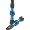 Stan's Tubeless Tire Tools|Tubeless Accessories|Alloy Tubeless Valves (Blue) (Pair) (35mm)