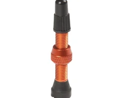 Stan's Tubeless Tire Tools|Tubeless Accessories|Alloy Tubeless Valves (Orange) (Pair) (35mm)