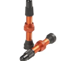 Stan's Tubeless Tire Tools|Tubeless Accessories|Alloy Tubeless Valves (Orange) (Pair) (35mm)